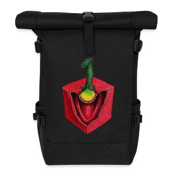cube cube Paprika légumes coupés en dés - Sac à dos roll top - noir - Devant