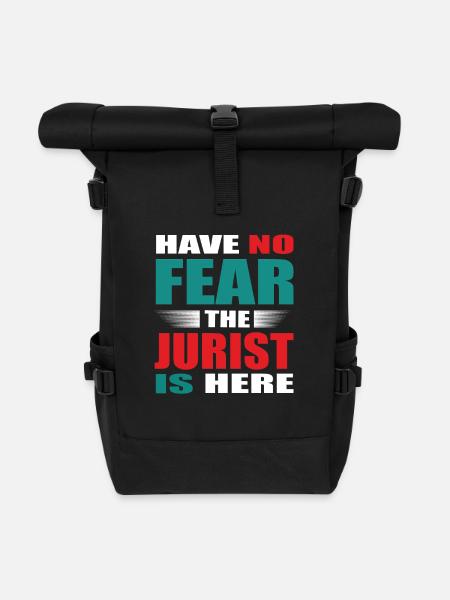 Have no Fear the Jurist is here Outfit - Rolltop Rucksack - Schwarz