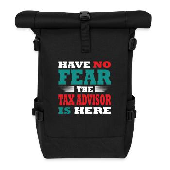 Have no Fear the Steuerberater is here Outfit - Roll Top Backpack - black - Front