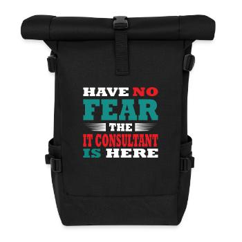 Have no Fear the IT Berater is here Outfit - Roll Top Backpack - black - Front