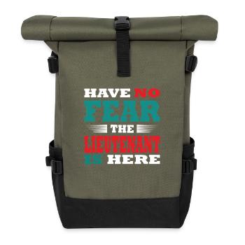 Have no Fear the Leutnant is here Outfit - Rolltop Rucksack - Olive/Schwarz - Vorne