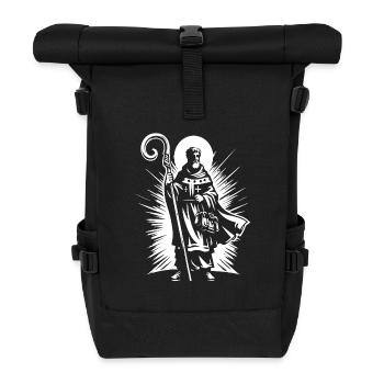 Heiliger Nikolaus – Klassisches Design - Rolltop Rucksack - Schwarz - Vorne
