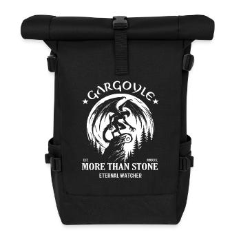 Gargoyle Design – More than Stone: Eternal Watcher - Roll Top Backpack - black - Front