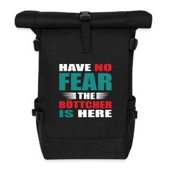 Have no Fear the Böttcher is here Outfit - Rolltop Rucksack - Schwarz - Vorne