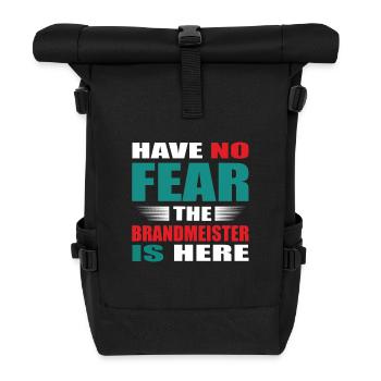 Have no Fear the Brandmeister is here Outfit - Rolltop Rucksack - Schwarz - Vorne