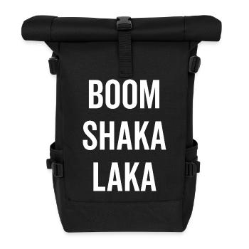 Bumm Shaka Laka - Rolltop Rucksack - Schwarz - Vorne