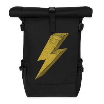 Dynamic Flash in Gold 3D - Roll Top Backpack - black - Front