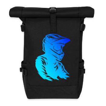 Klare Motocross Botschaft - Rolltop Rucksack - Schwarz - Vorne