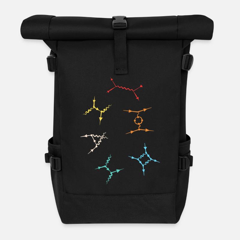 Quantenphysik Quanten Physik Quantensprung - Rolltop Rucksack - Schwarz
