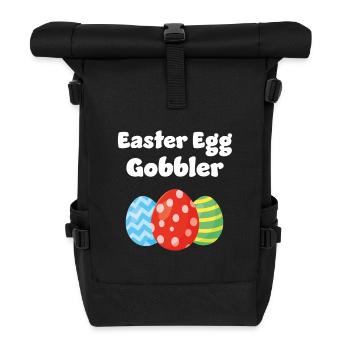 Ostereier-Gobbler - Rolltop Rucksack - Schwarz - Vorne