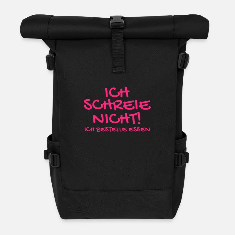 Baby Babysprüche - Rolltop Rucksack - Schwarz