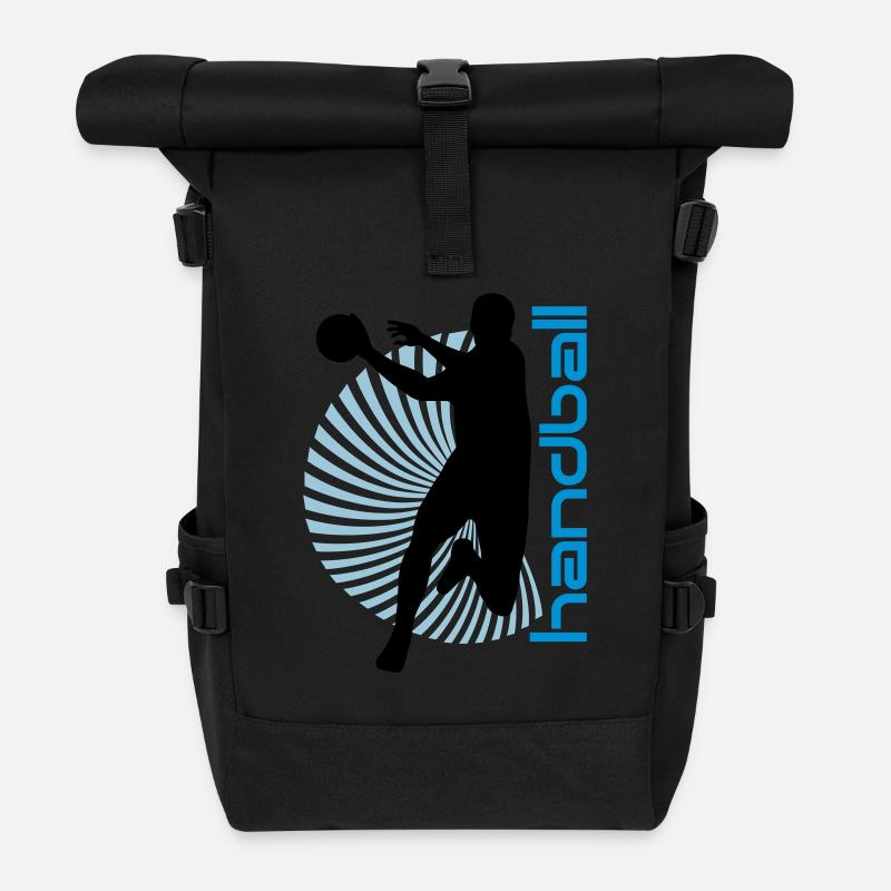 Spiral Handballer - Sac à dos roll top - noir