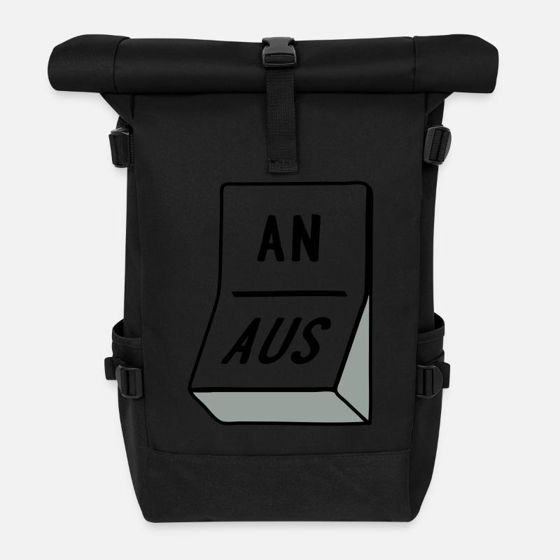 Schalter - Rolltop Rucksack - Schwarz