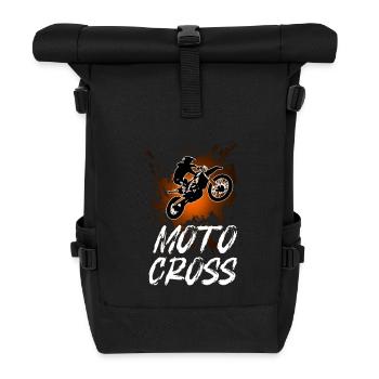 Motocross - Roll Top Backpack - black - Front