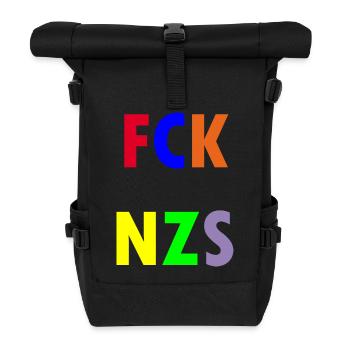 FCK NZS - Roll Top Backpack - black - Front