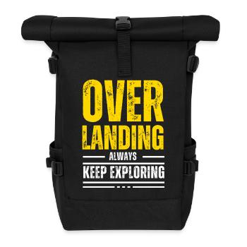 Overlanding Accessories, Overlanding Gear, Offroad - Roll Top Backpack - black - Front