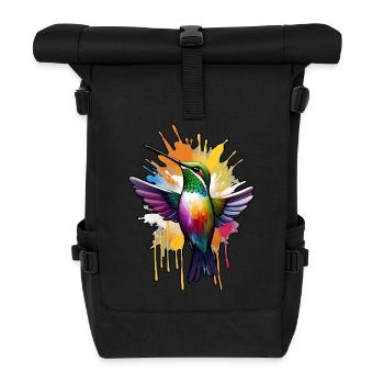 Vogel - Rolltop Rucksack - Schwarz - Vorne