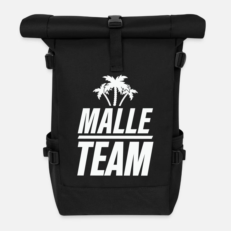 Malle Team - Roll Top Backpack - black