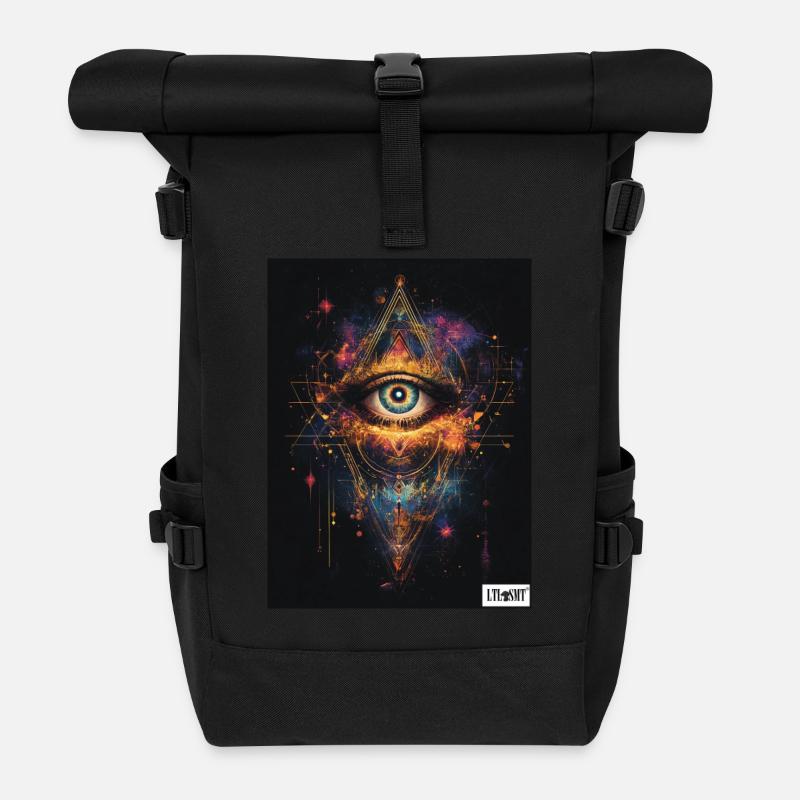 Le troisième œil - Sac à dos roll top - noir