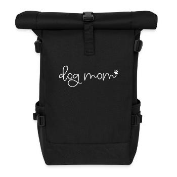 Maman chien - Sac à dos roll top - noir - Devant