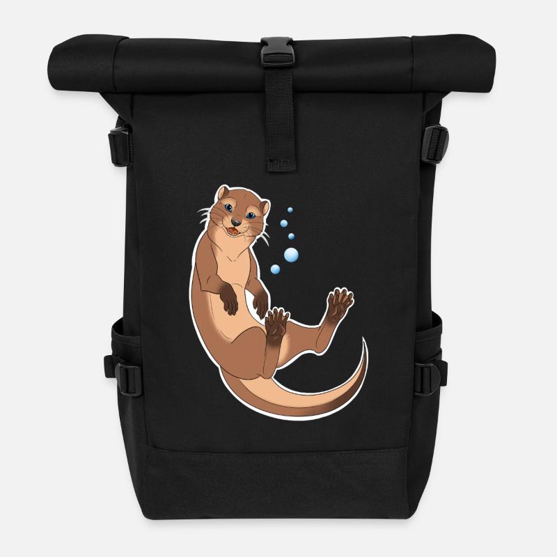 Otter - Rolltop Rucksack - Schwarz