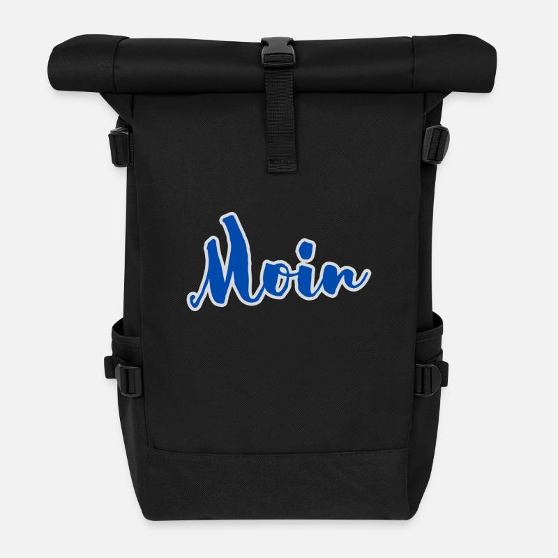 Moin - Rolltop Rucksack - Schwarz