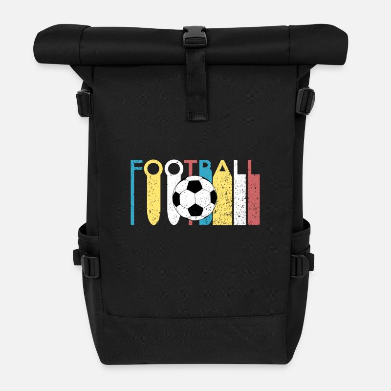 football - Sac à dos roll top - noir