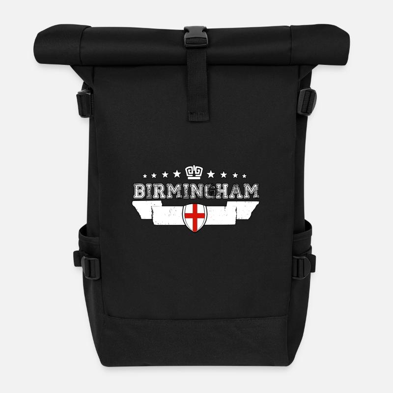 Birmingham - Rolltop Rucksack - Schwarz