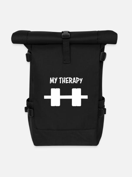 My Therapy - Training - Roll Top Backpack - black