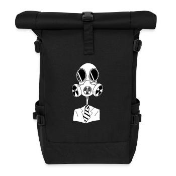 maille de saké - Sac à dos roll top - noir - Devant