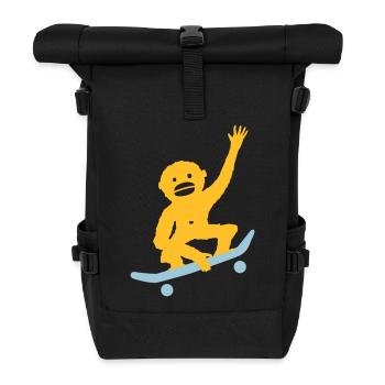 Monkey Tricks - Roll Top Backpack - black - Front