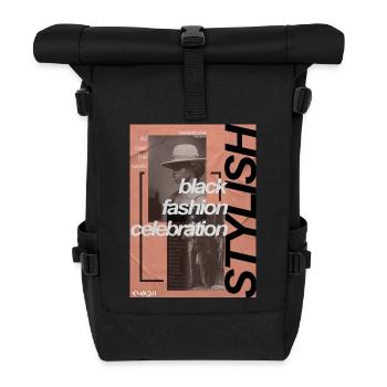 Black Fashion Celebration - Roll Top Backpack - black - Front