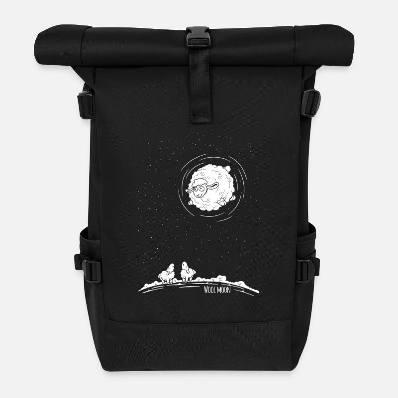 Wool Moon - Rolltop Rucksack - Schwarz