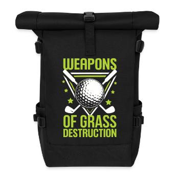 Golf - Weapons of Grass Destruction - Roll Top Backpack - black - Front