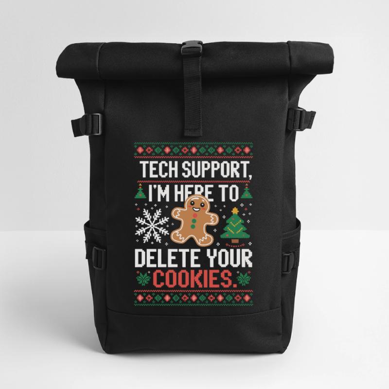 Dicton de cookie du support technique Sac à dos roll top