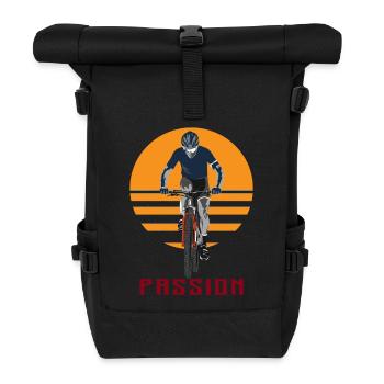 Bike - Rolltop Rucksack - Schwarz - Vorne