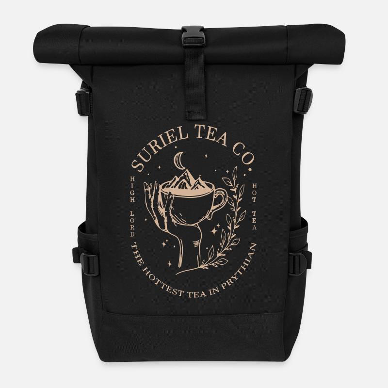 Chemise Suriel Tea Co - Sac à dos roll top - noir