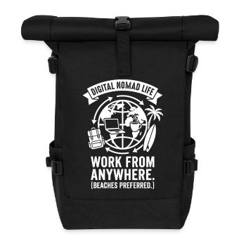 Work Anywhere - Roll Top Backpack - black - Front