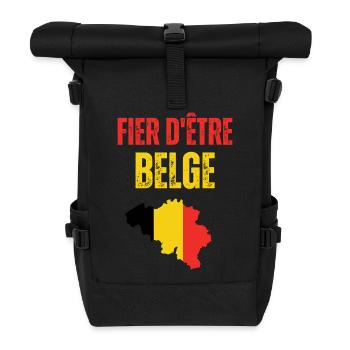 Fier d'être Belgium - Sac à dos roll top - noir - Devant