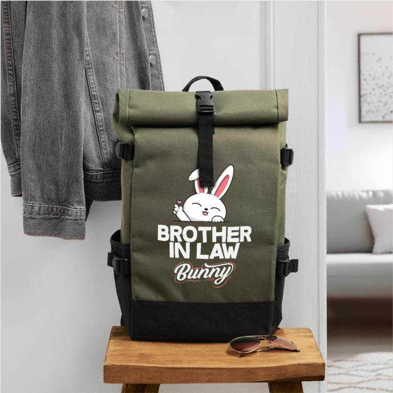 Happy Easter Sweet Easter Bunny Egg Hunt Easter Eggs Roll Top Backpack