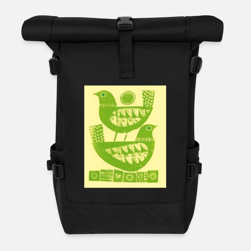 Colombe - Sac à dos roll top - noir