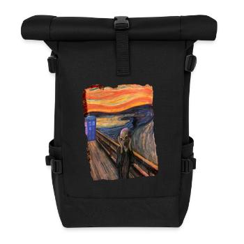 Screaming Tardis - Roll Top Backpack - black - Front