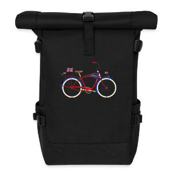 British Bicycle - Roll Top Backpack - black - Front
