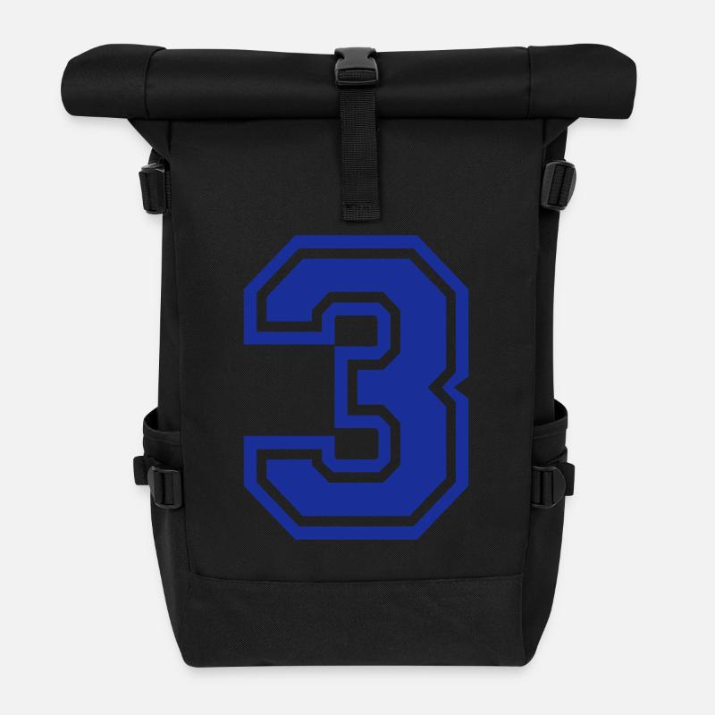 3 - Rolltop Rucksack - Schwarz