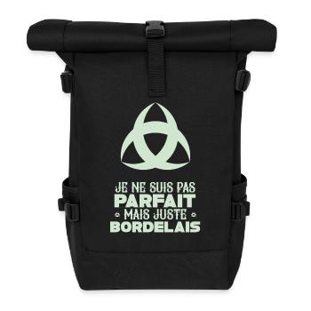 Aquitaine Gironde Bordeaux 33 juste Bordelais - Sac à dos roll top - noir - Devant