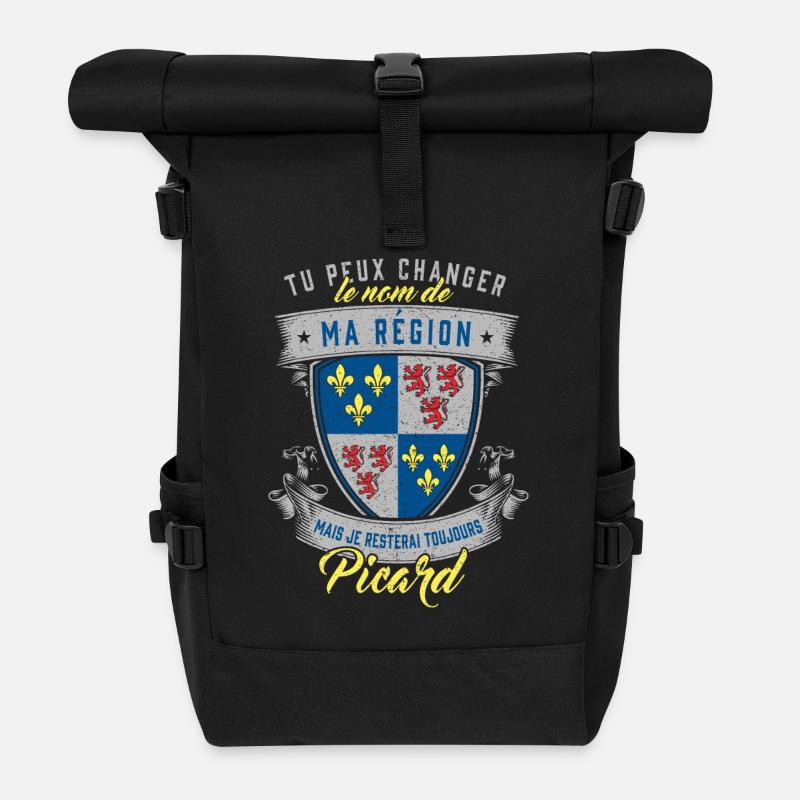 PICARD Picardie - Sac à dos roll top - noir