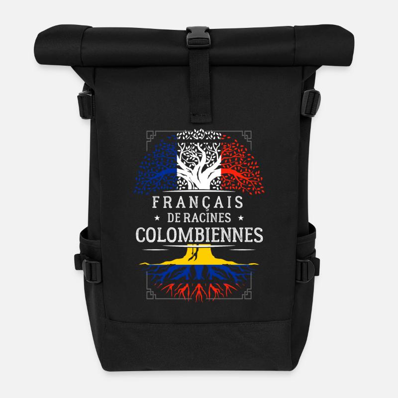 Racines Colombiennes - Sac à dos roll top - noir