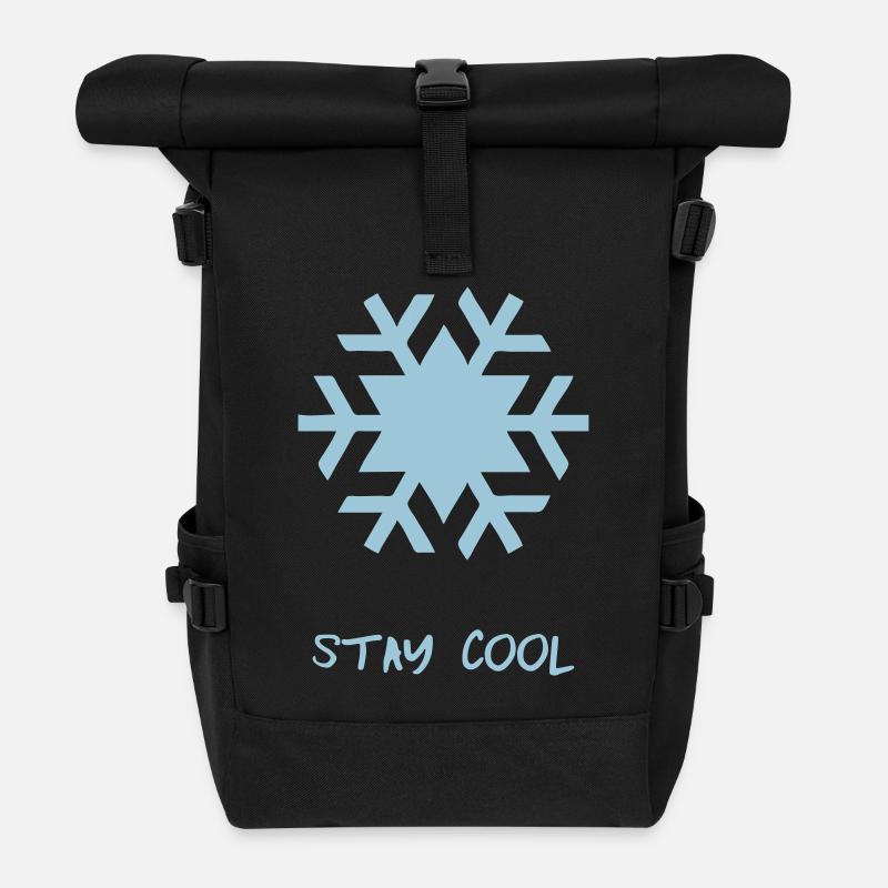 stay cool - Rolltop Rucksack - Schwarz