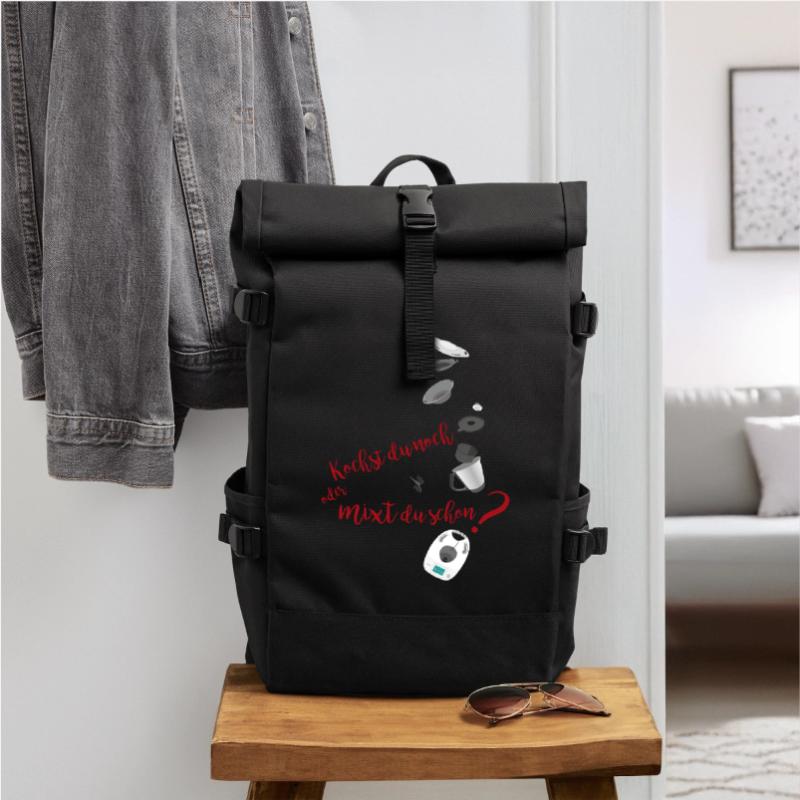 Kochst du noch oder mixt du schon? oder Kochen 2.0 Rolltop Rucksack