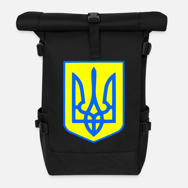 Ukraine - Sac à dos roll top - noir